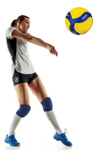 Voleibol V200wz Con Un Par De Muñequeras, 6 Piezasab