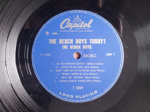 The Beach Boys Today! Original Brasil 1965 Mono 8 Puntos Estándar (Usado)