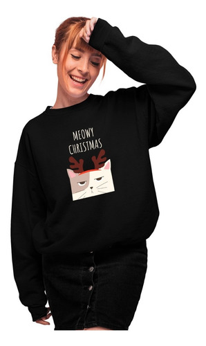 Imagen 1 de 4 de Sudadera Navidad - Unisex - Meowy Christmas