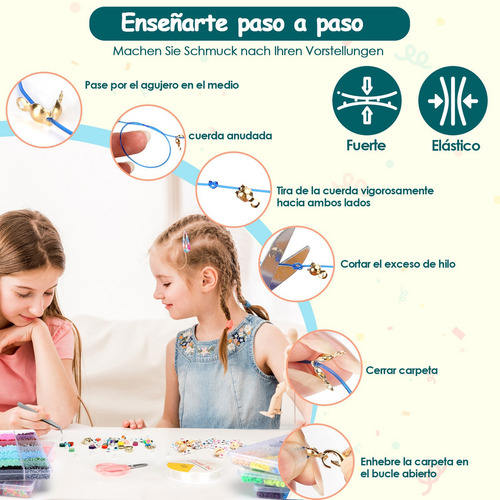 Set De Pulseras Cuentas Para Hacer De Arcilla 120 Colores Y