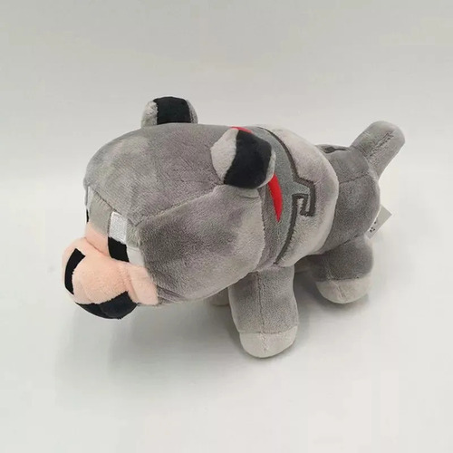 Muñecas De Peluche Con Forma De Lobo De Minecraft, 25 Cm