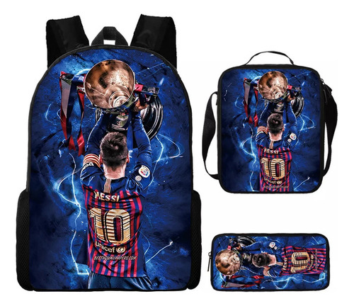 Mochila infantil para la Copa Mundial de Fútbol, paquete con 3 colores, estilo B
