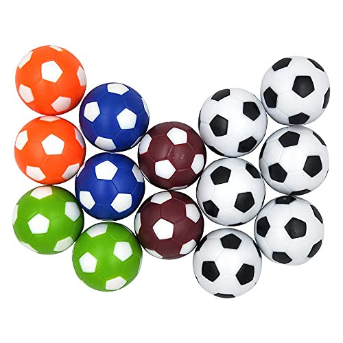 Pelotas De Futbolín Multicolor De 1,42 Pulgadas (36 Mm...