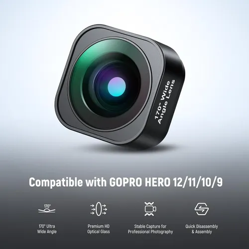 Lente Ultra Gran Angular Neewer Para Gopro Hero 12/11/10/9