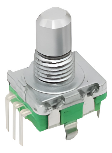 Potenciometro Encoder Rotativo 5 Pines Con Push Switch 12mm