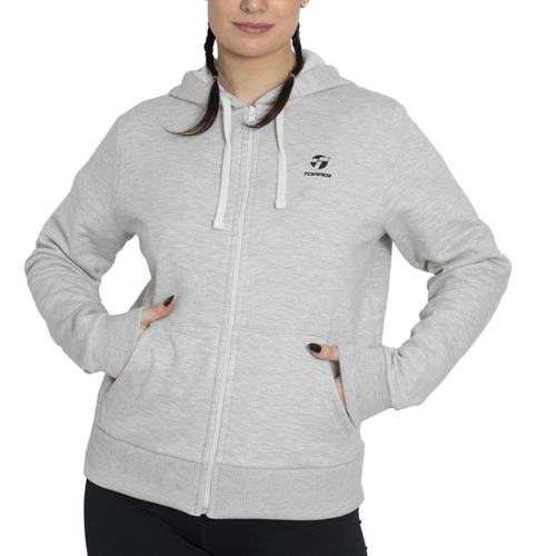 Campera Topper Con Capucha Frs Wmn Essentials Mujer