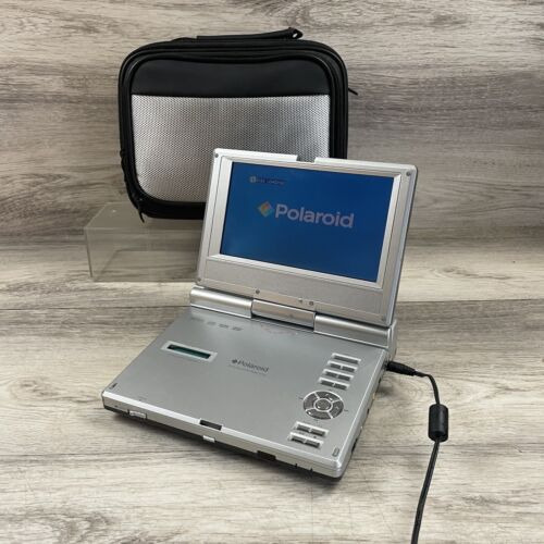 Polaroid Silver Portable Dvd Player Pdm-0722 Swivel 7 S