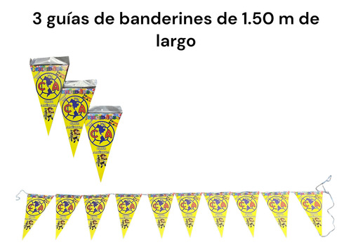 Fiesta Completa Del América Para 50 Personas Amarillo América América