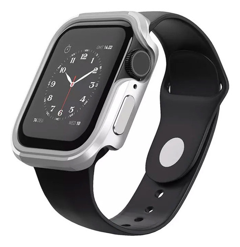 Case Aluminio Compatible Apple Watch 40 / 44mm Wiwu Plateado