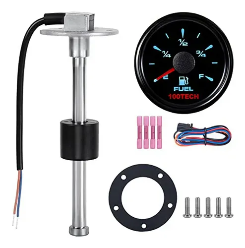 Sensor De Nivel De Combustible Con Medidor 9 Acero Inoxidab