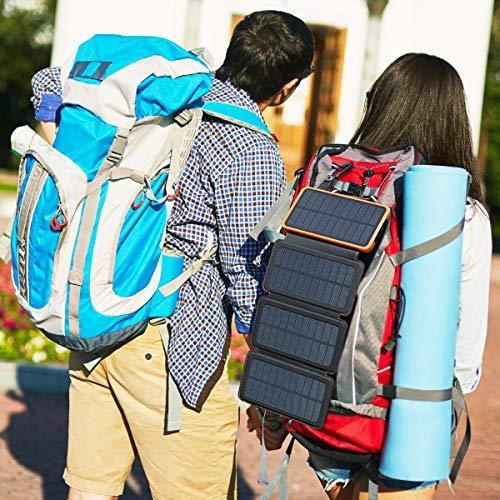 Solar 25000mah Hiluckey Energia Portatil Acampar 4 Panele