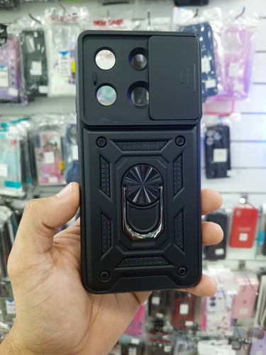 Forro Redmi Note 13 4g Con Protección De Cámara Y Anillo 