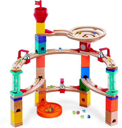 Hape Castle Escape - Quadrilla Wooden Marble Run Blocks - St