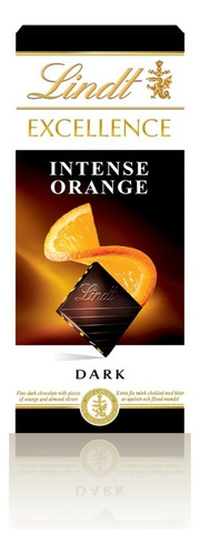 Lindt Excellence Chocolate Amargo Con Naranja 100 Gr.