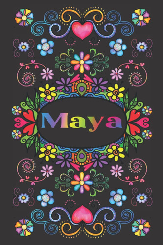 Libro: Regalo Personalizado Para Maya: Hermoso Diario Forrad