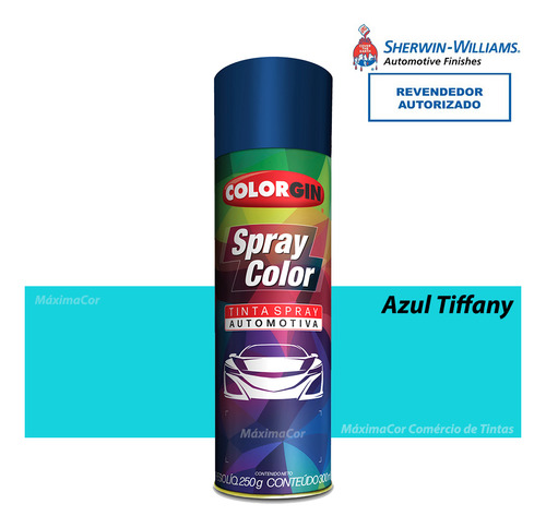 Tinta Spray Azul Tiffany Para Metais, Madeiras, Pvc 300ml