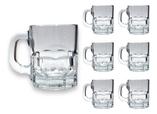 Set 6 Tarros Cerveceros 359ml Diamond Wip - Crisa