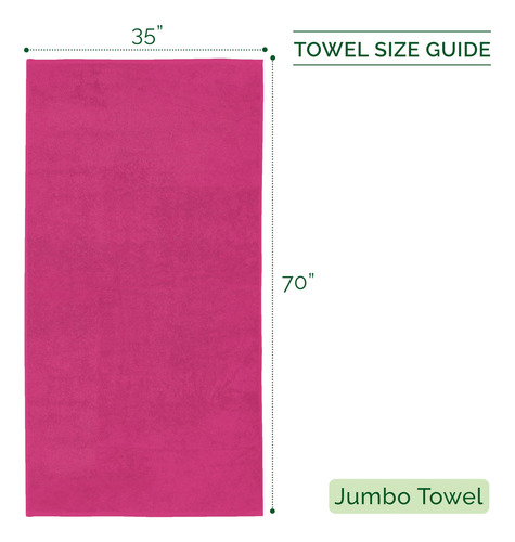 Juego De Toallas De 35 X 70 Pulgadas 100% Algodón Turco