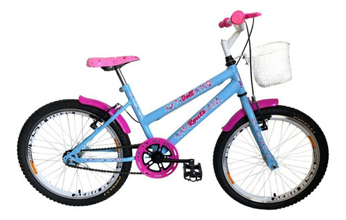 Mountain bike infantil Route Bike Retro Beach aro 20 freios v-brake cor azul-celeste