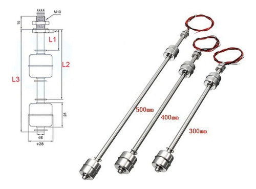 Interruptor Flotante De Acero Inoxidable Con Sensor De Nivel