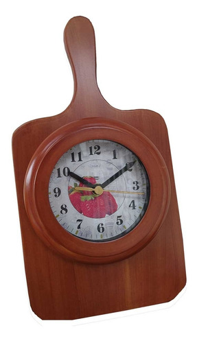 Reloj Pared Mesa Artesanal Madera Rustica + Gratis Baterias!