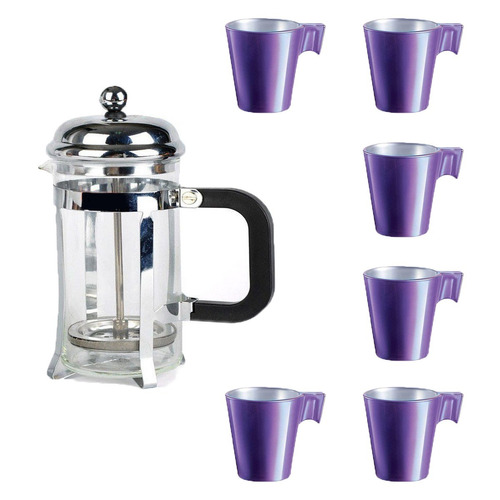 Cafetera Embolo 600ml French Press 6 Jarrito Luminarc Flashy