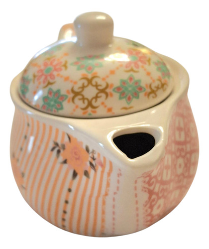 Tetera Cerámica Oriental Rococó Con Infusor