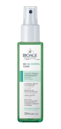 Loção Tônica Adstringente Bio Oil Control Toner 120ml Bioage