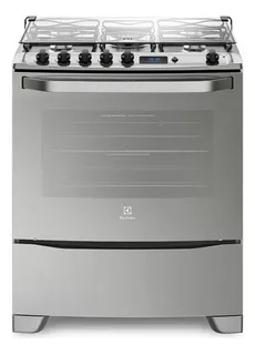 Estufa 5 Quemadores Electrolux Horno A Gas Con Grill 76gsr Voltaje 110 Color Silver