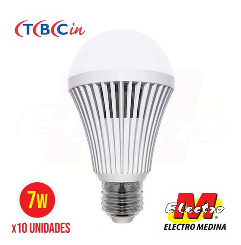 Lampara Luz Emergencia Led X 10 U  7w Tbcin Electro Medina