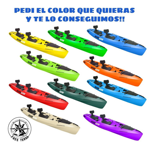 Kayak Rocker Mirage 2 A 3 Personas Combo 3 Freeterra