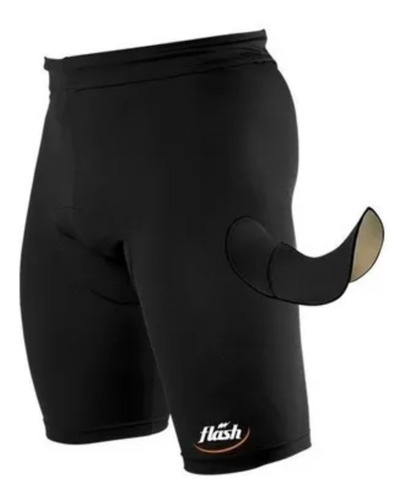 Bermuda Ciclista Hombre Con Badana Flash- Envio Gratis!