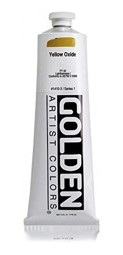 Art Paint - Golden Artist Acrylic, 5 Ounce Tube, Yellow Oxid