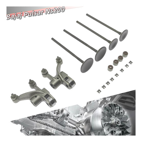 Valvulas & Sellos For Bajaj Pulsar Ns200 As200 Rs200