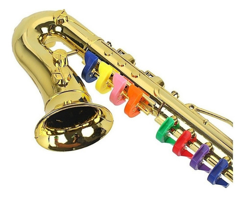 2024 Toca El Saxofón Con 8 Teclas De Colores Instrumento