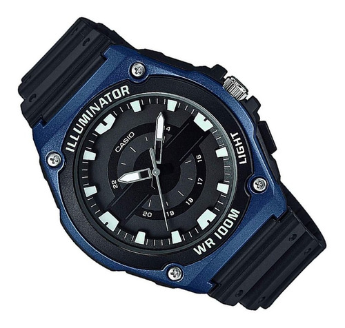 Reloj Casio Hombre Azul Iluminator Mwc100h2avcf