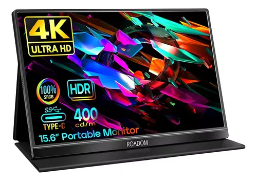 Roadom 4k Monitor Portátil 15.6 3840x2160 Uhd Dual Usb-c La