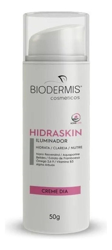 Creme Facial Hidraskin Iluminador Clareador Despigmentante