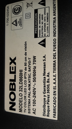 Tv Led Noblex 32 