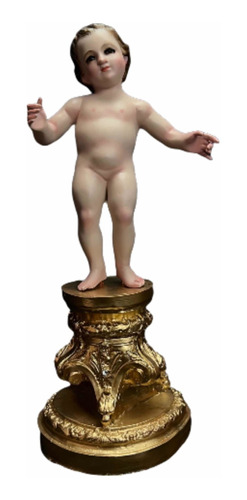 Niño Jesús De Pie 38cm Con Base Desmontable