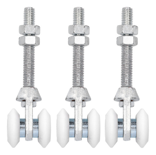 Rodillo Deslizante, 3 Unidades, Rieles De Puerta De Una Sola