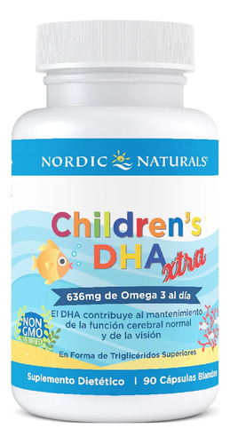 Niños Dha Xtra Omega 3 Nordic Naturals X 90 Capsulas Blandas