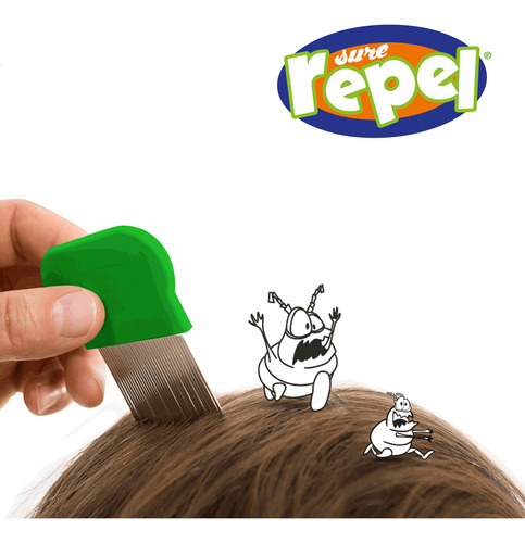 Shampoo Antipiojos Sure Repel Árbol De Té Pack2 Con 2 Peines