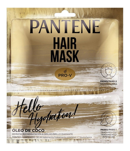 Máscara Capilar Hidratação Hair Mask 1 Uni 30ml Pantene
