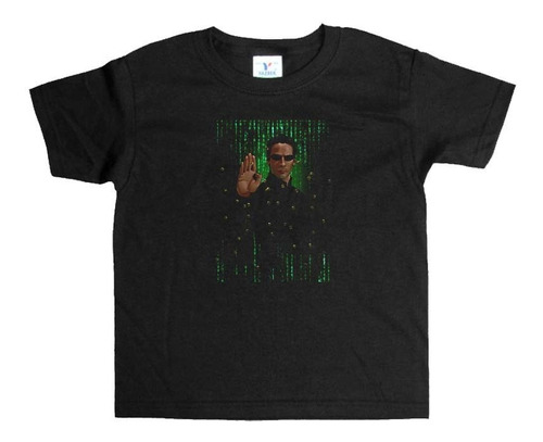 Remera Negra Matrix Art#21