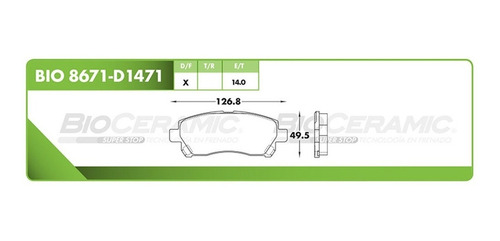 Balatas Delanteras Bioceramic Toyota Avanza 2016 2017 2018