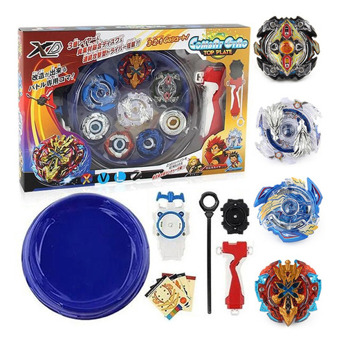 Juego De 4 Juguetes Burst Gyro Battle Toys Beyblade Xd168-1