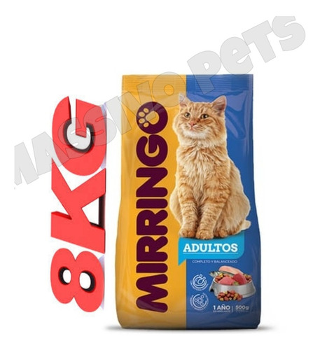 Alimento Gatos Mirringo Adulto 8kg