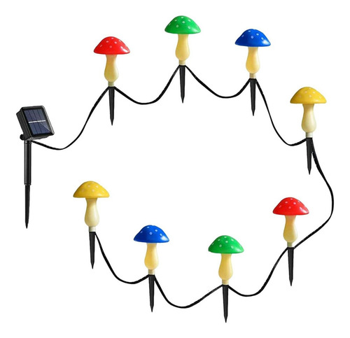 Seta Impermeable Luces Solares Jardín Tierra Decorativa
