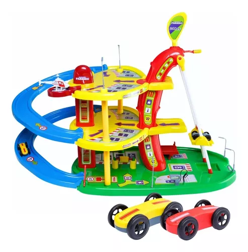 Pista Carrinhos Corrida Brinquedo Infantil Presente 8 Carros